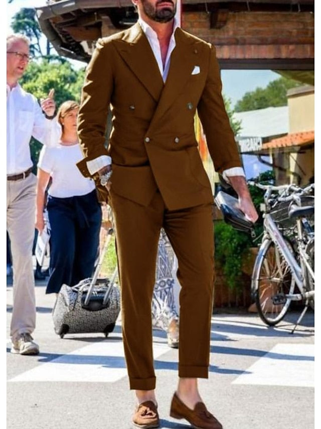 Single-Button Tailored Men's Wedding Suit In Two Pieces main image 0