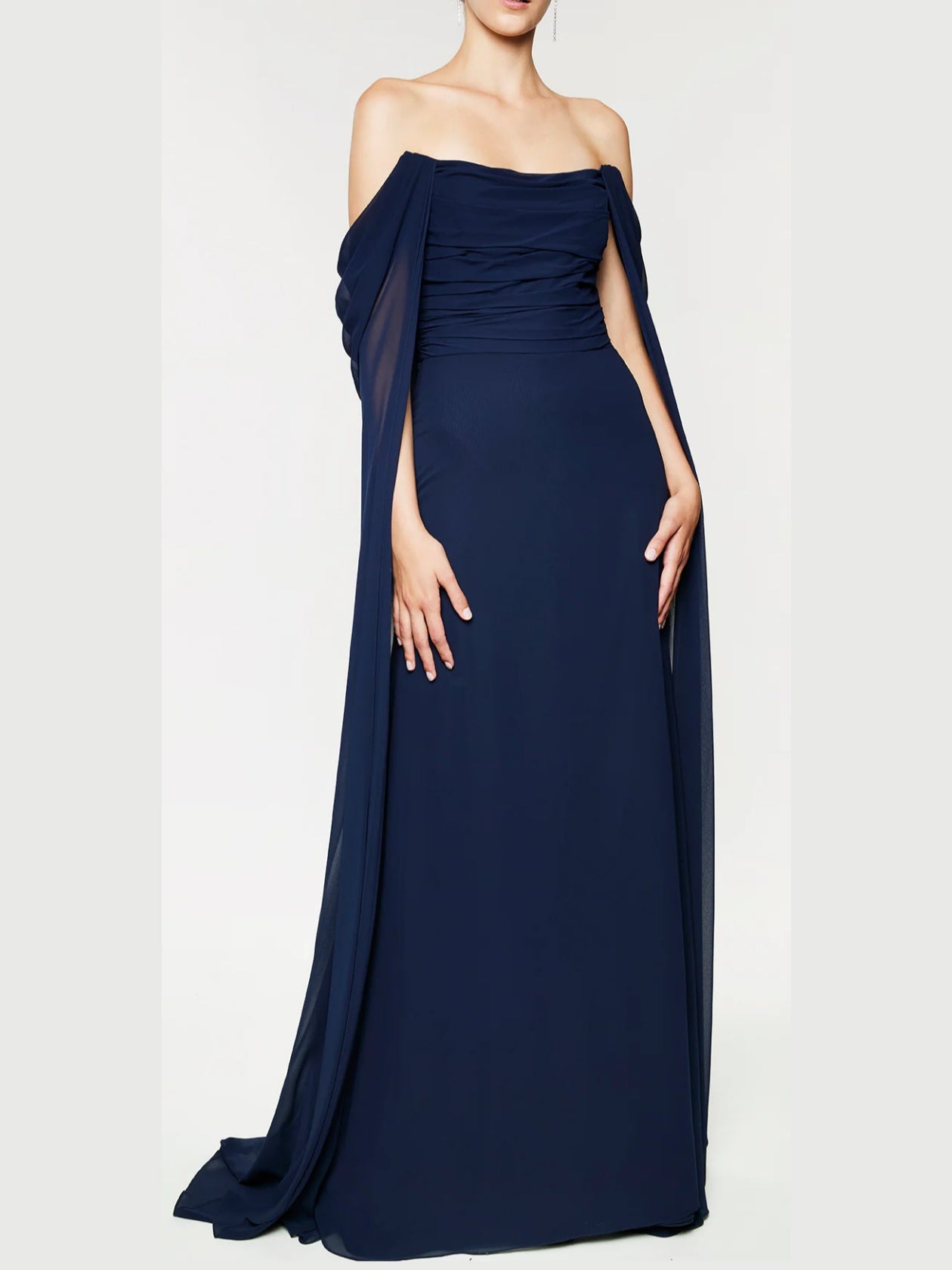 A-Line/Princess Strapless Sleeveless Floor-Length Evening Dresses with 3D Floral