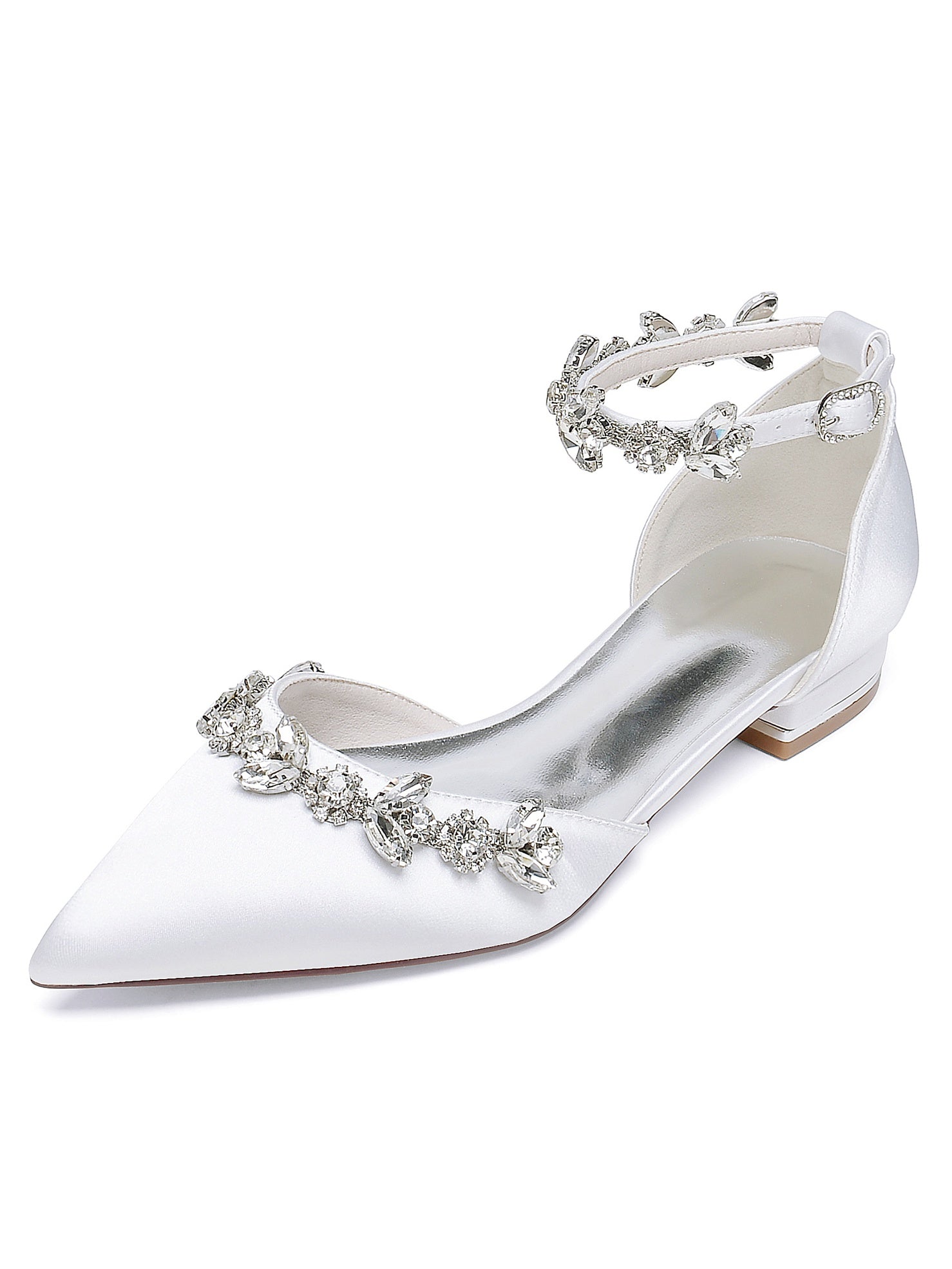 Women's Wedding Shoes Rhinestone High Heel Pointed Toe Bridesmaid Shoes main image 1