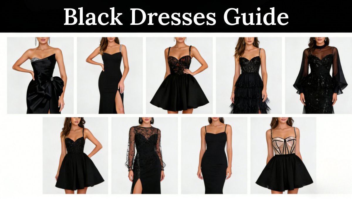 classic black dress versatile day night events All-black outfits for classic evening events never go out of stylewhether  it's a sleek gown, a timeless dress, or a tailored pantsuit. Effortlessly  elegant and endlessly versatile, black brings confidence and sophistication