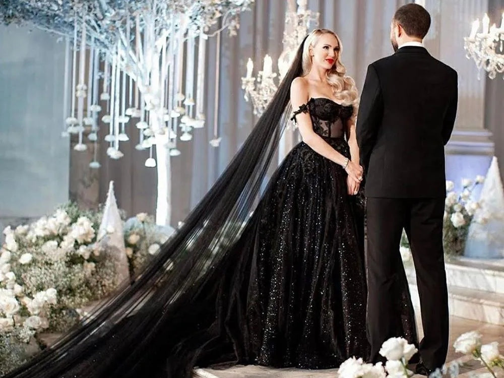 What Black Wedding Dresses Symbolize: Strength, Individuality & Modern Elegance - Mondressy What Black Wedding Dresses Symbolize: Strength, Individuality & Modern Elegance - Mondressy