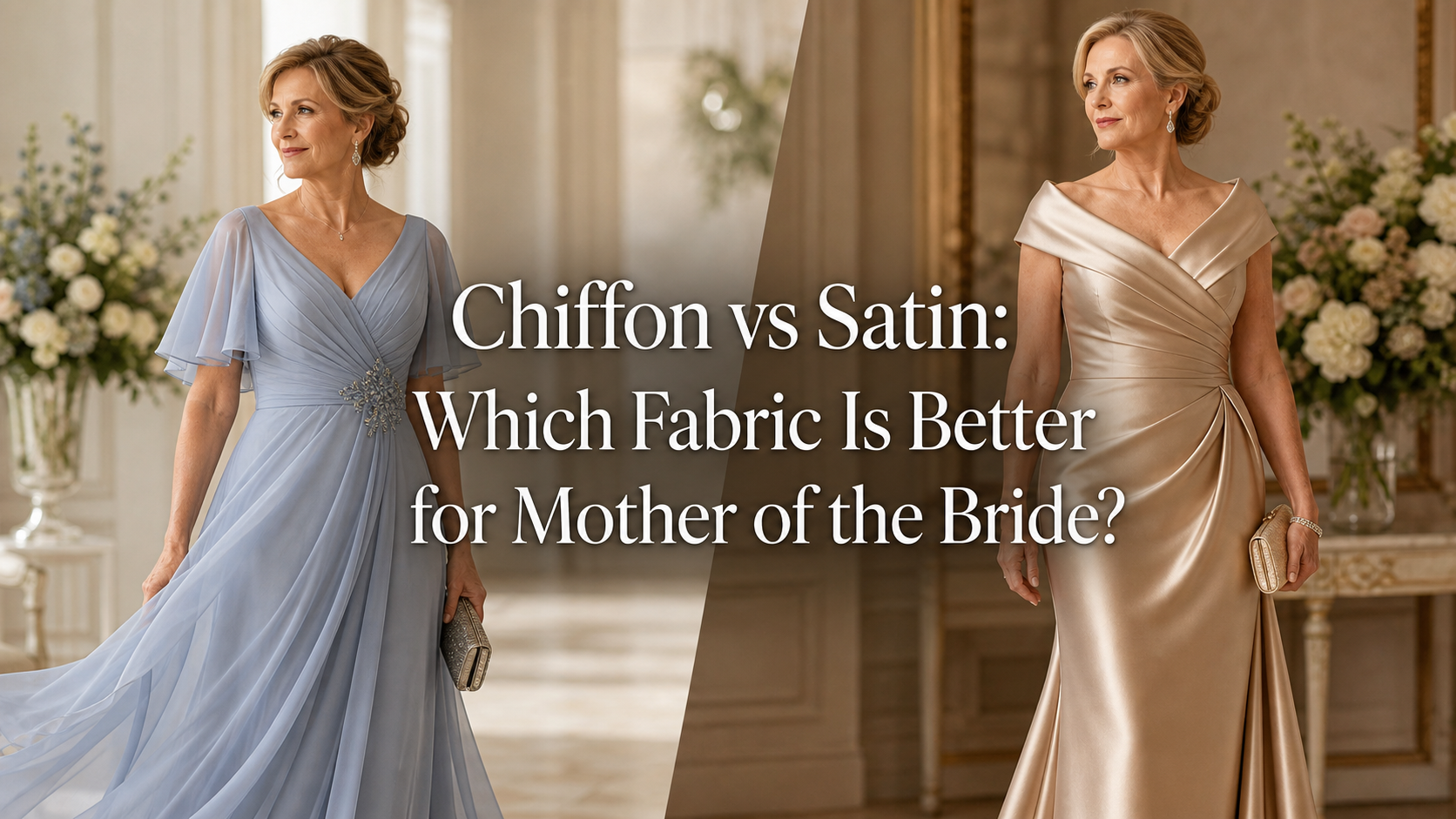 Chiffon vs Satin Mother of the Bride Dresses: Which Is Best? - Mondressy Chiffon vs Satin Mother of the Bride Dresses: Which Is Best? - Mondressy