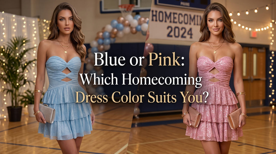 Blue or Pink: Which Homecoming Dress Color Suits You?