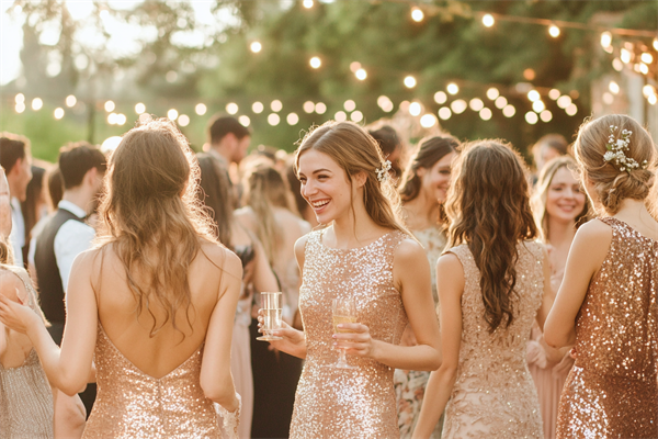 How to Style a Sequined Dress for Different Wedding Themes | Shine and Sparkle
