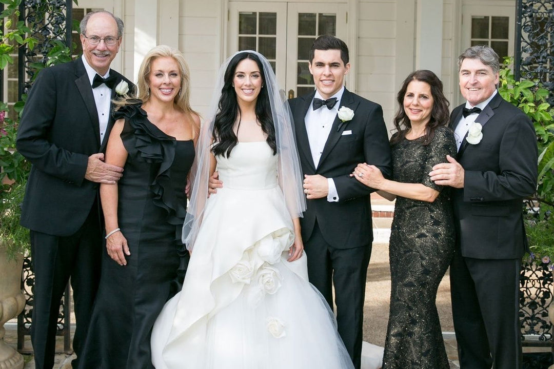 mother of the bride in black