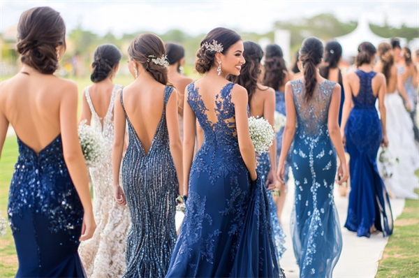 Best 15 Gorgeous Navy Blue Wedding Guest Dresses for All Types of Nuptials
