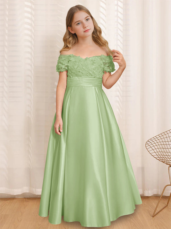 a line flower girl dress Azazie Sofia