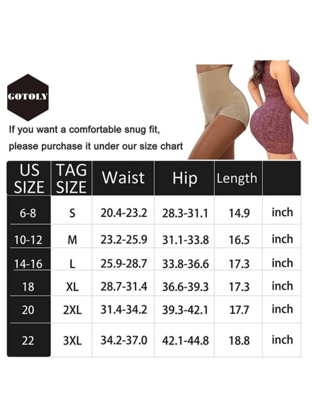 Casual Classic Elegant Lace Cotton High Waist Brief Shapewear