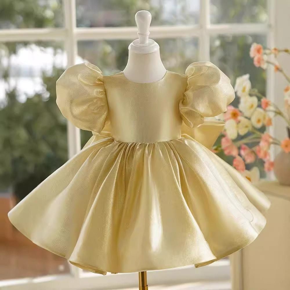 champagne baby dress Champagne Baby Girl Tutu Dress, First Birthday Dress Dusty Rose, Easter Costume Baby Girl, Photo Dress Elegant, Mini Bridesmaid Dress Boho
