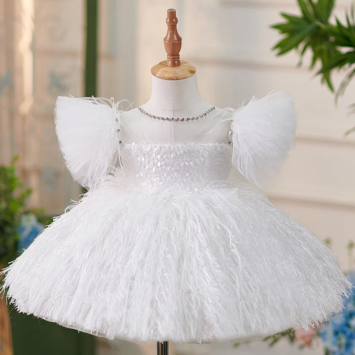 Butterfly Embellishments Birthday Baby Girl Dress