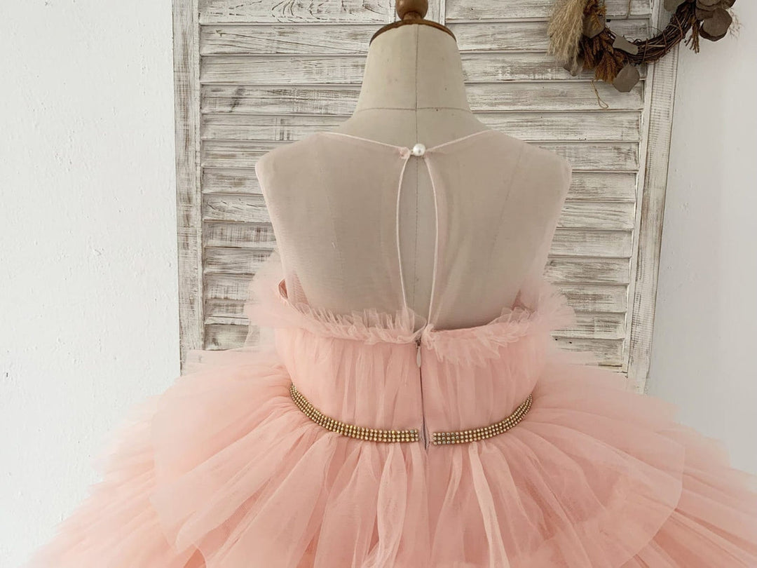 Ball-Gown/Princess Tulle Knee-length Flower Girl Dress