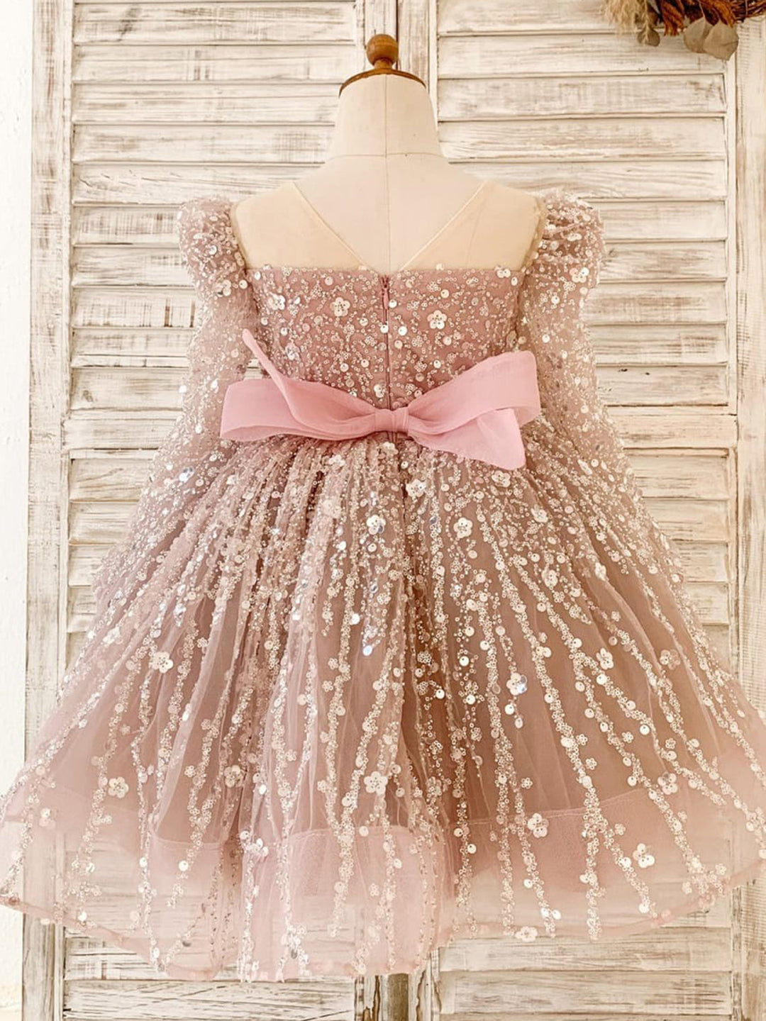 Ball-Gown/Princess Tulle Knee-length Girl Birthday Dress