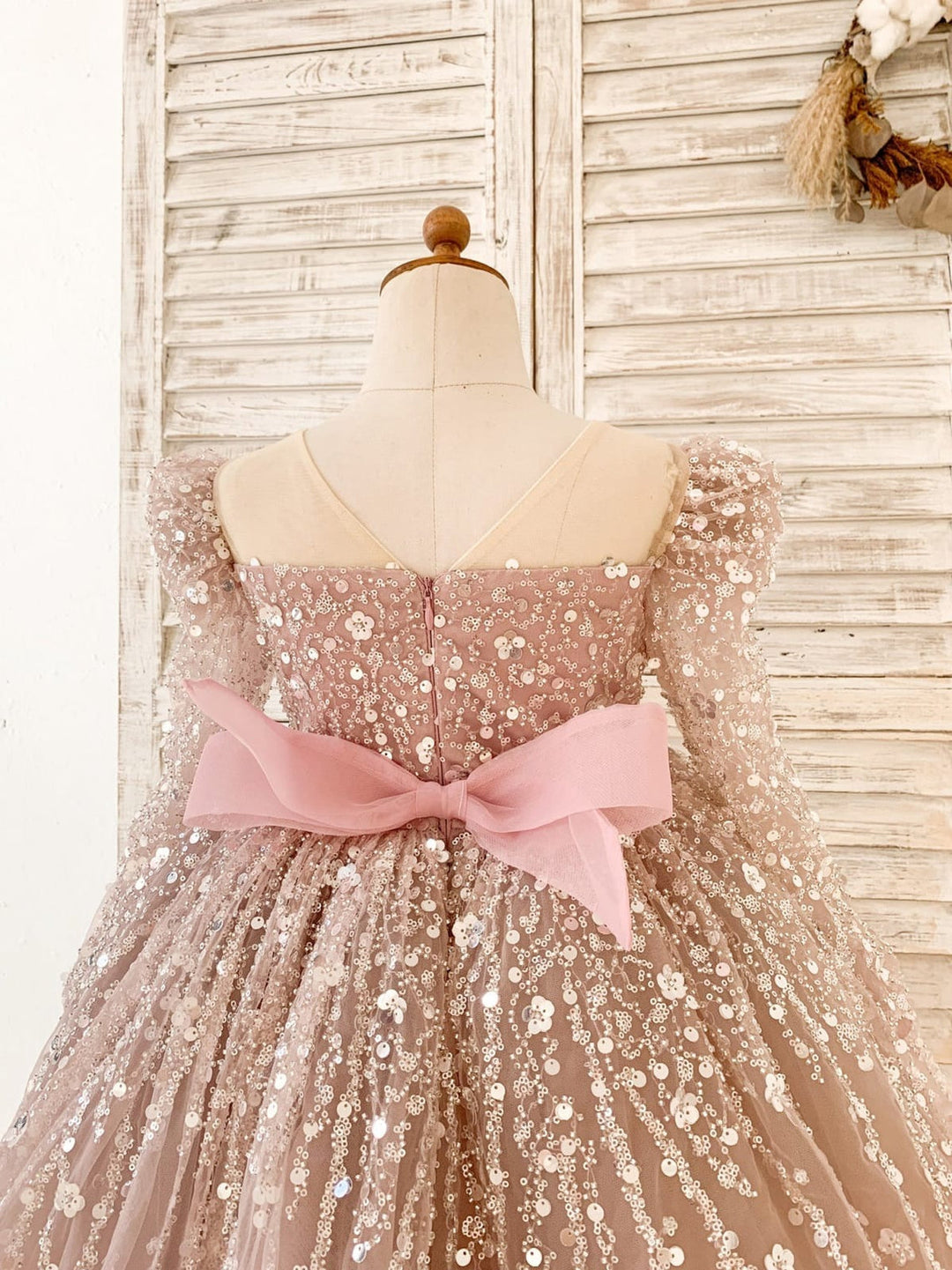 Ball-Gown/Princess Tulle Knee-length Girl Birthday Dress