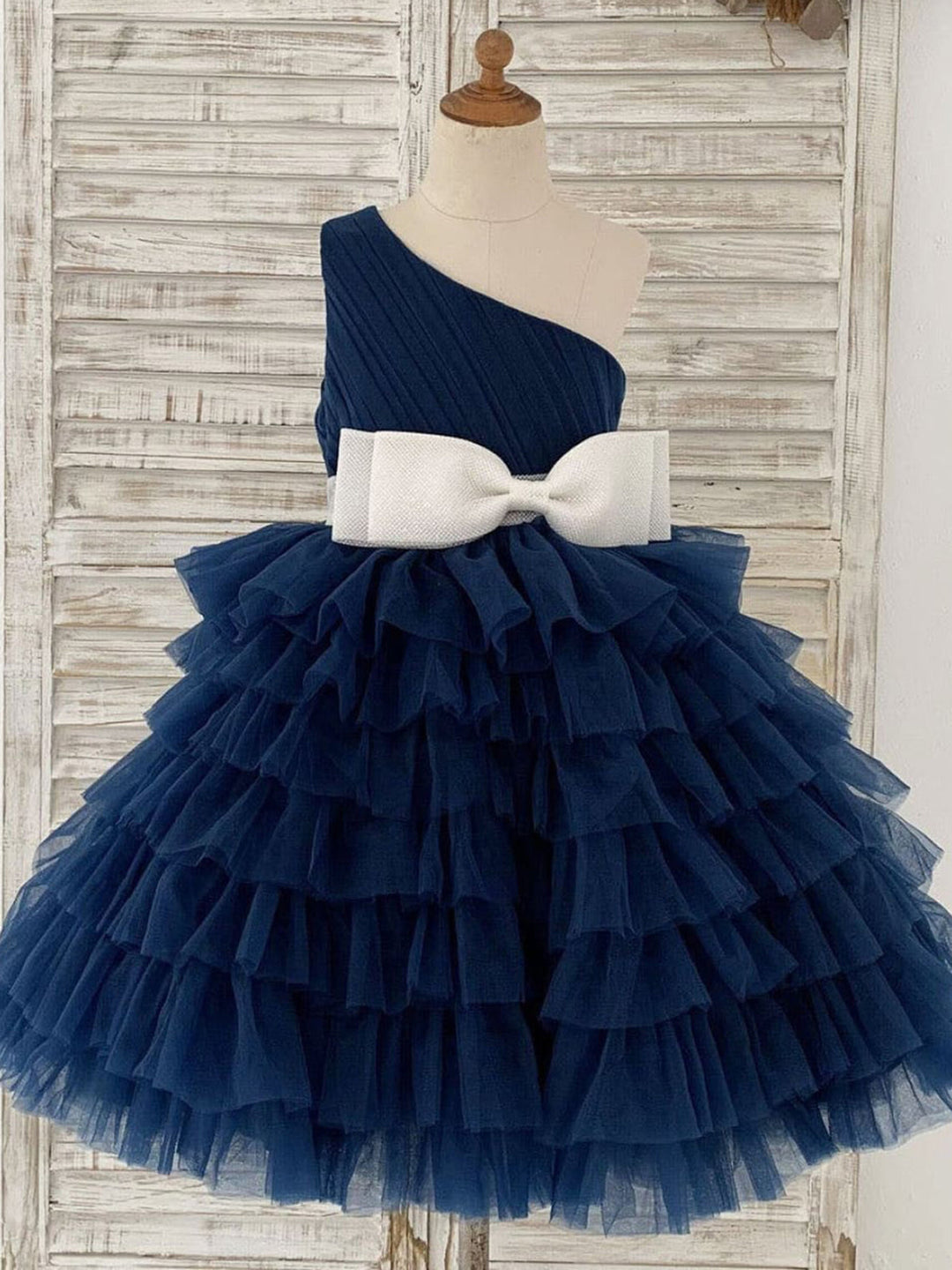 A-line Tulle Knee-length Flower Girl Dress