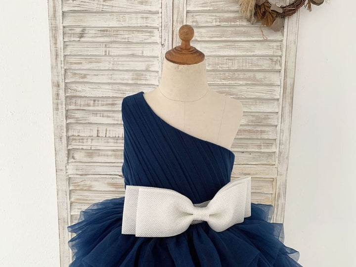 A-line Tulle Knee-length Flower Girl Dress