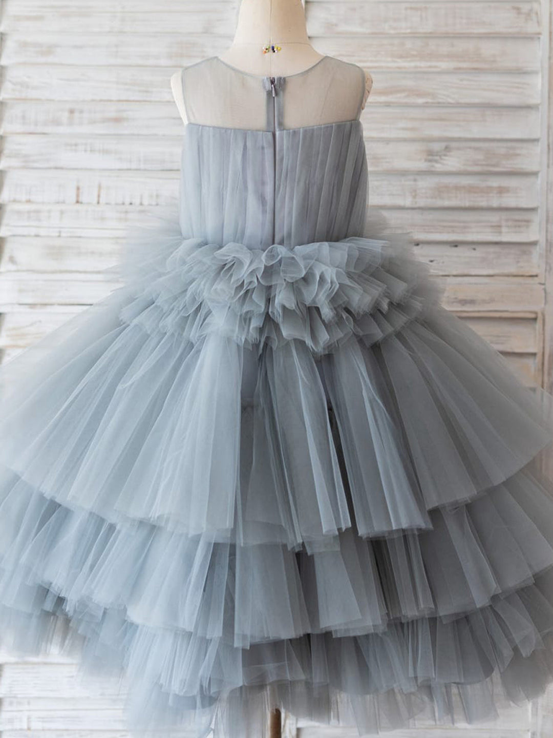 Ball-Gown/Princess Tulle Knee-length Flower Girl Dress