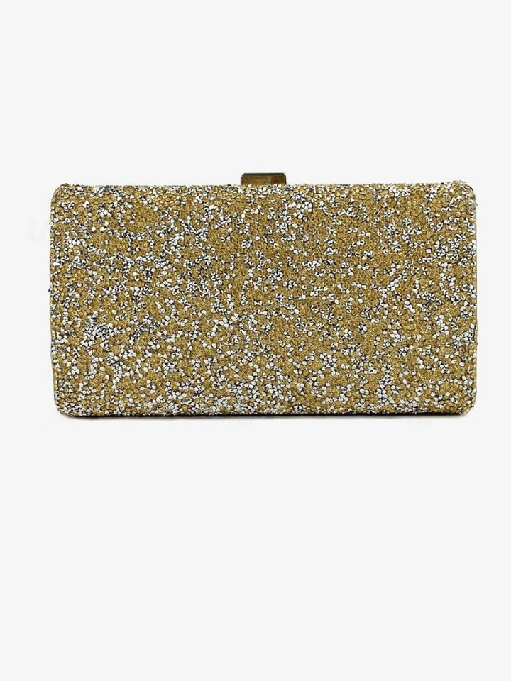 Polyester Large Capacity Multi Carry Rhinestone Chain Evening Bags