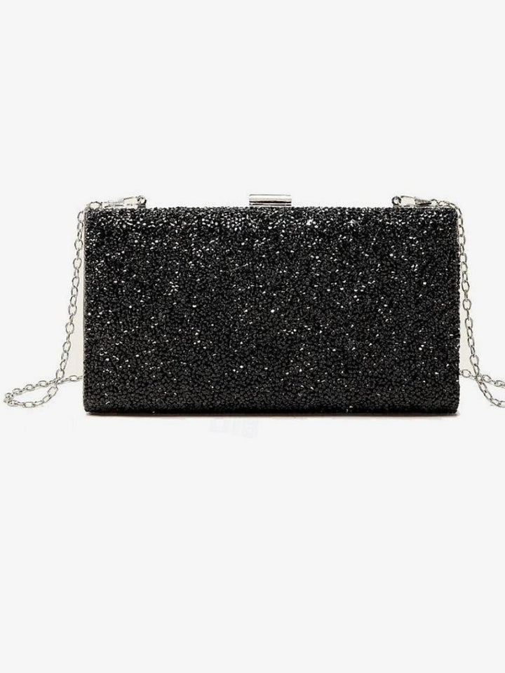 Polyester Large Capacity Multi Carry Rhinestone Chain Evening Bags