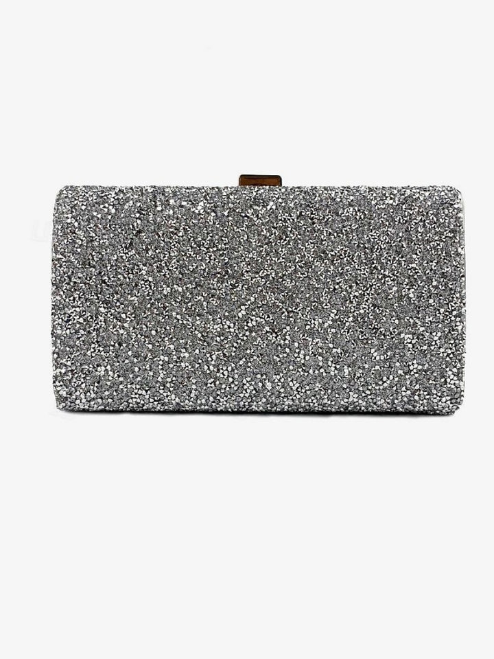 Polyester Large Capacity Multi Carry Rhinestone Chain Evening Bags