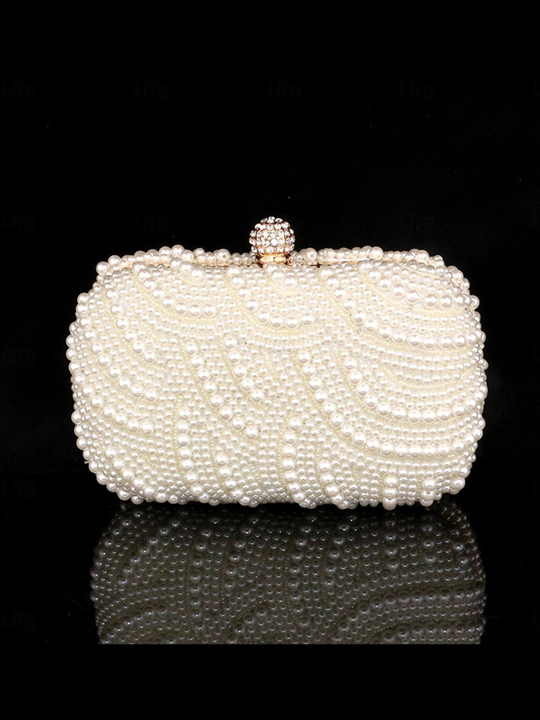 Alloy PVC  Solid Color Crystals Rhinestone Clutches & Evening Bags