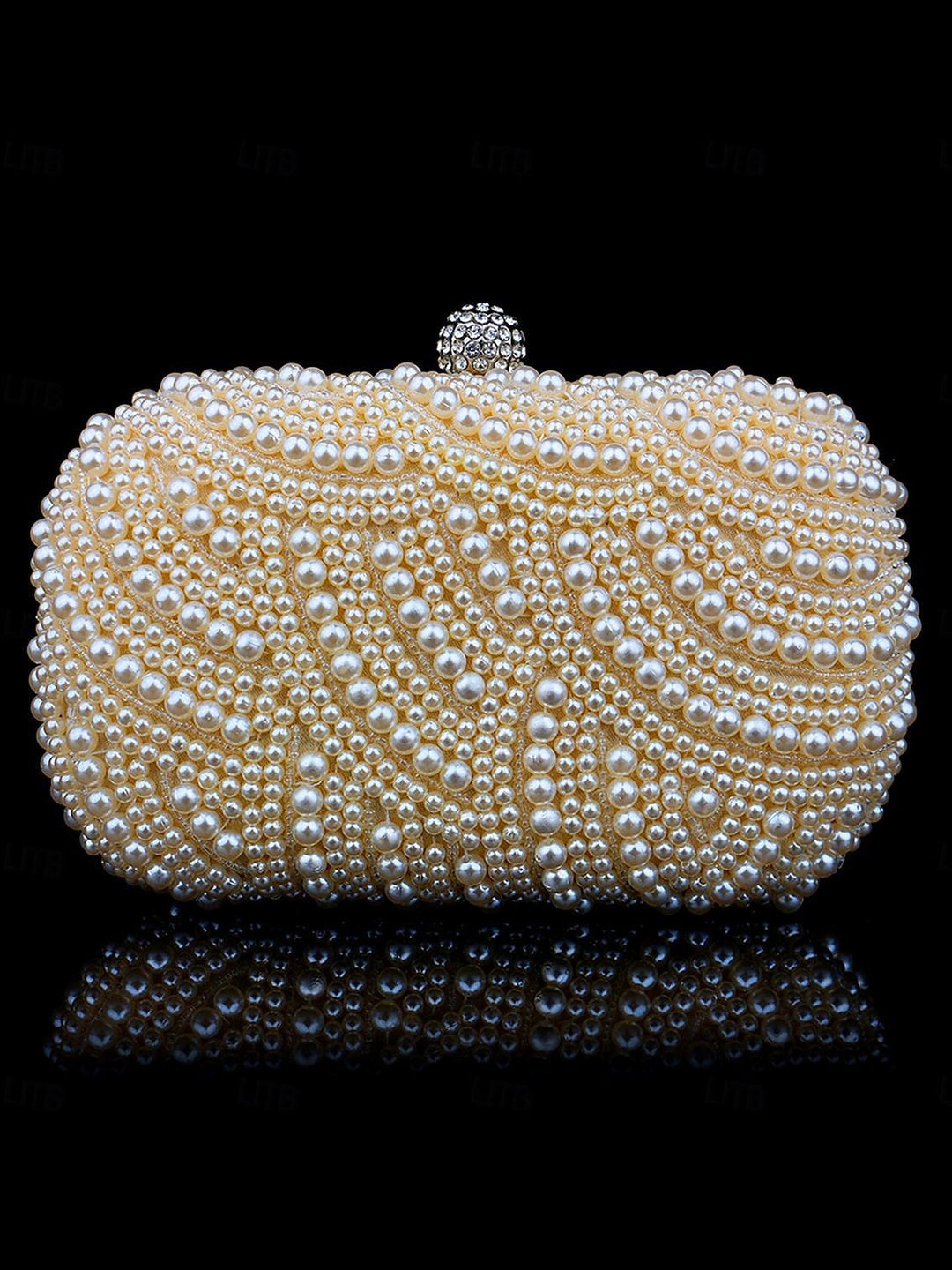 Alloy PVC  Solid Color Crystals Rhinestone Clutches & Evening Bags