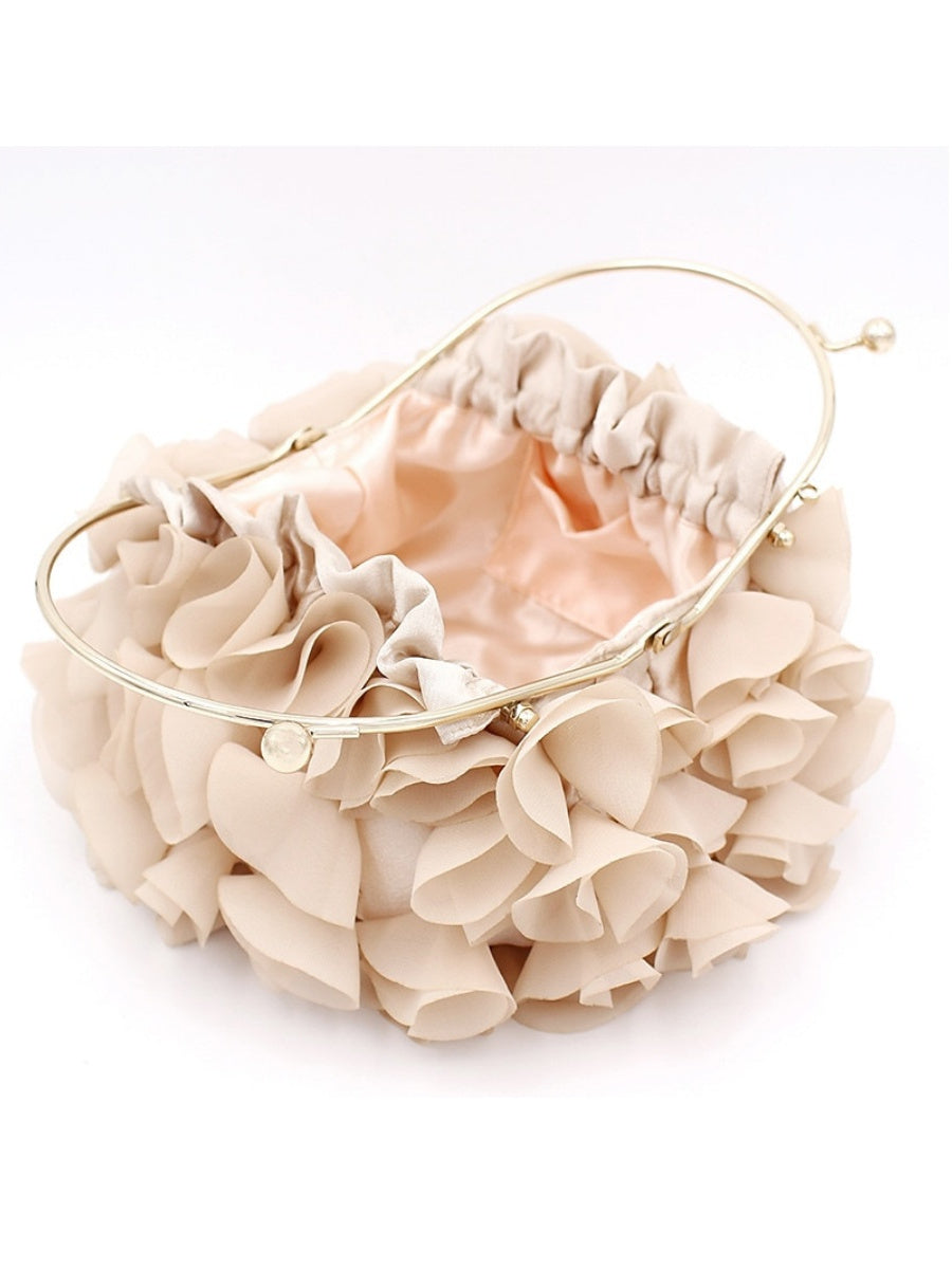 Women's Polyester Solid Color Chain Clutch Bags