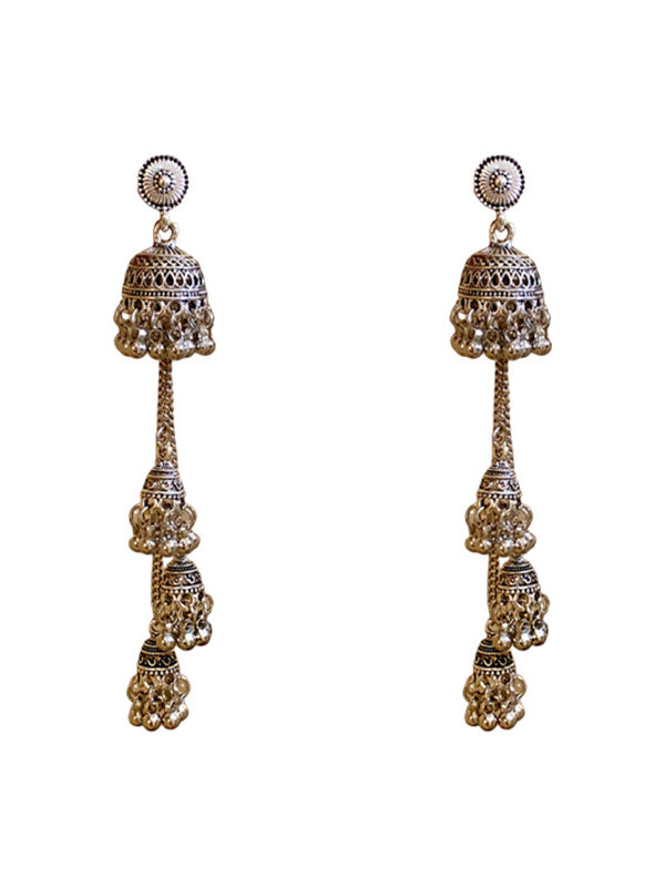 Retro Palace Style Long Earrings Temperament High-end Fashion Earrings