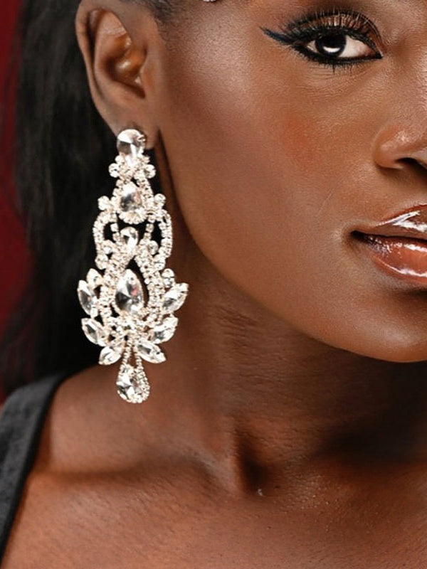 High-end Rhinestone Earrings Trendy Accessories Earrings