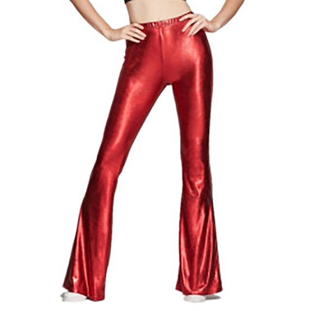 Women's 1980s Hip Pop Bell Bottom Pants Carnival Performance Club Pants