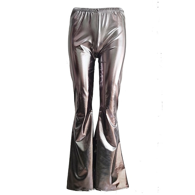 Women's 1980s Hip Pop Bell Bottom Pants Carnival Performance Club Pants