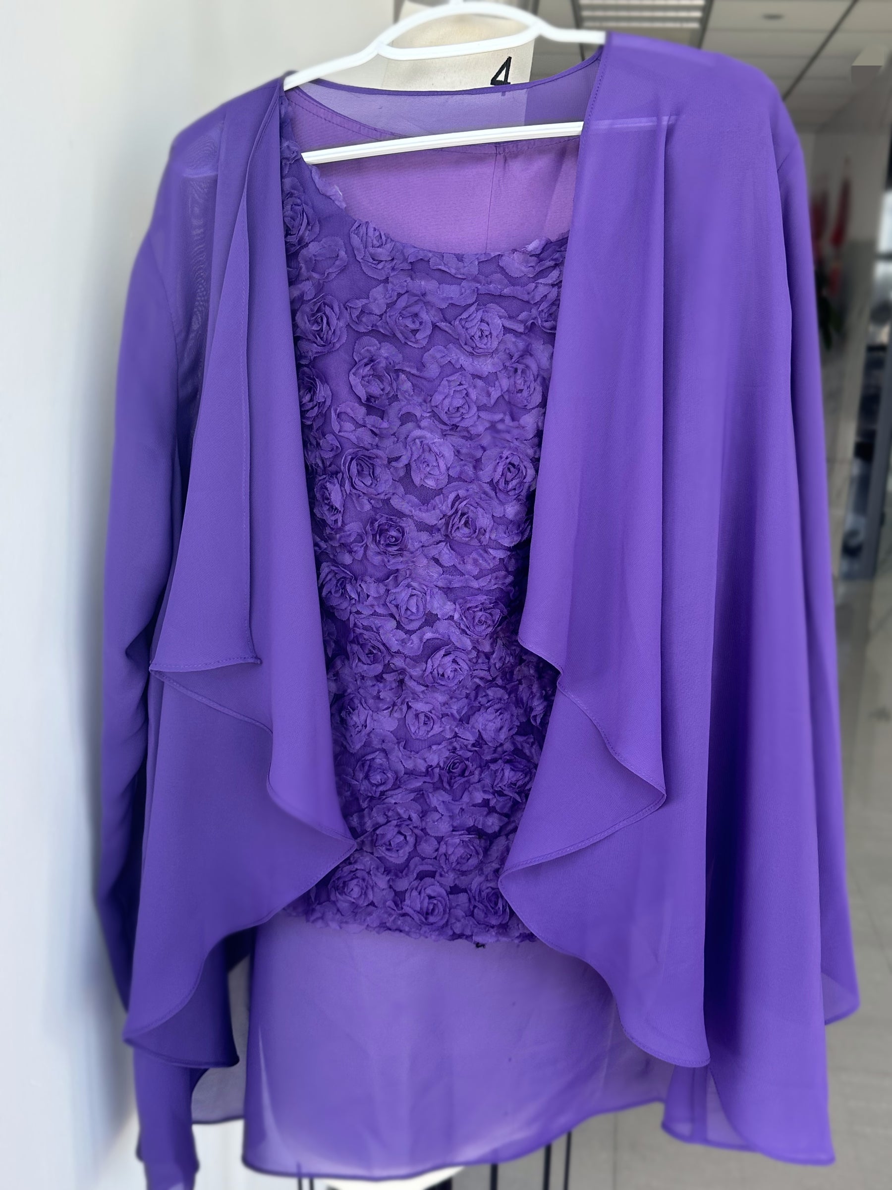 Chiffon Mother of the Bride Pantsuits with Jacket & Sequins main image 1