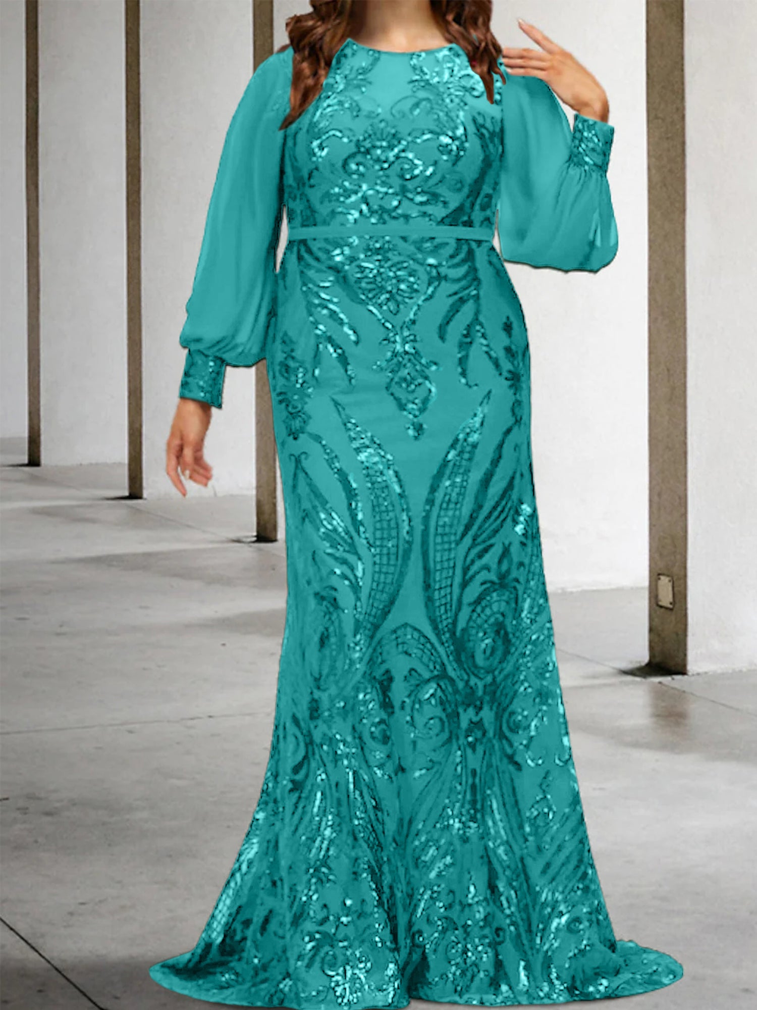 Sheath/Column Mother of the Bride Dresses with Sequins - Mondressy