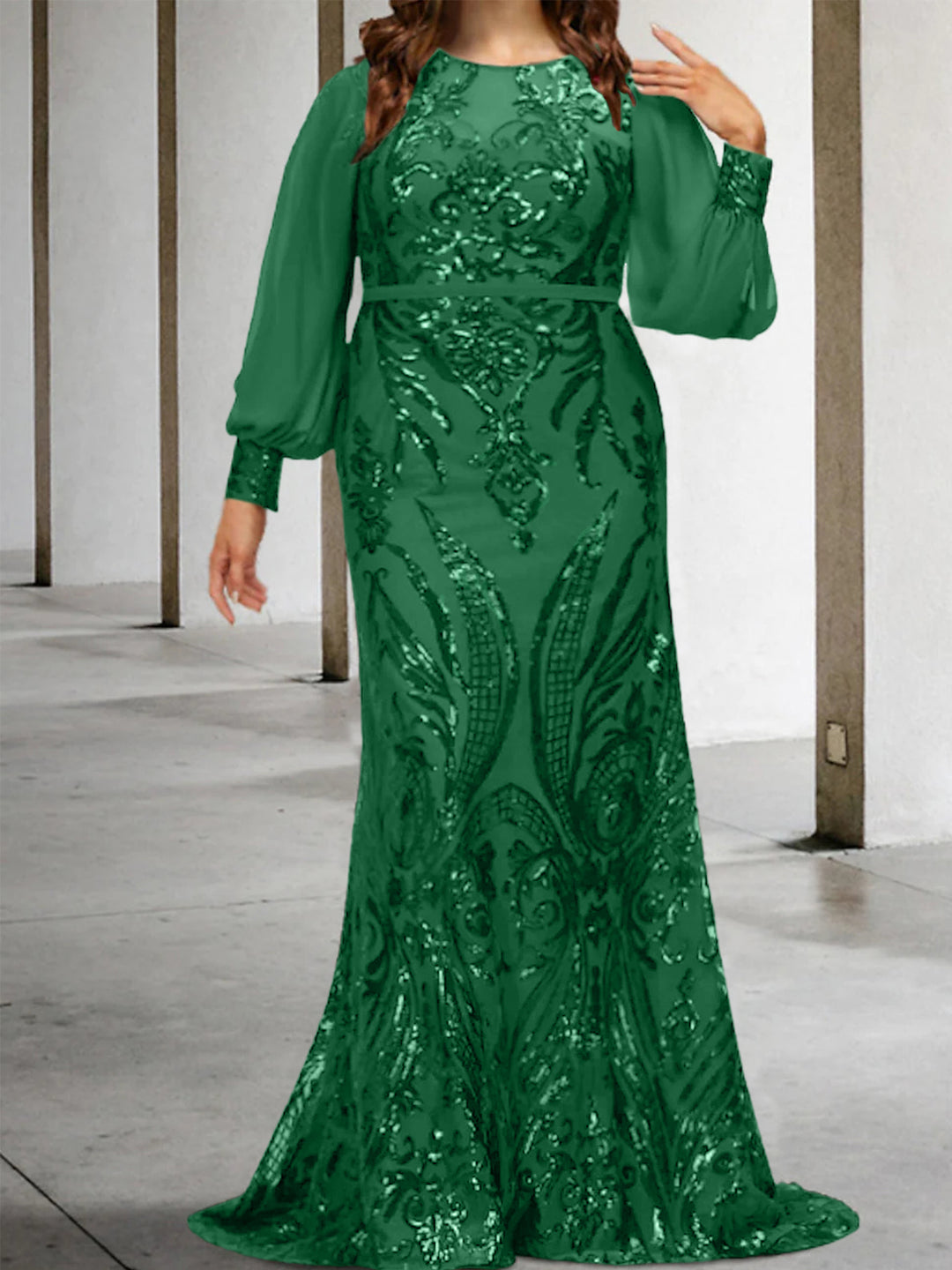 Sheath/Column Mother of the Bride Dresses with Sequins - Mondressy Sheath/Column Mother of the Bride Dresses with Sequins - Mondressy