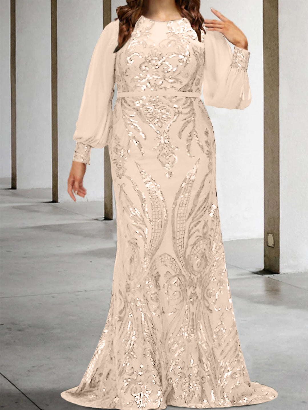 Sheath/Column Mother of the Bride Dresses with Sequins