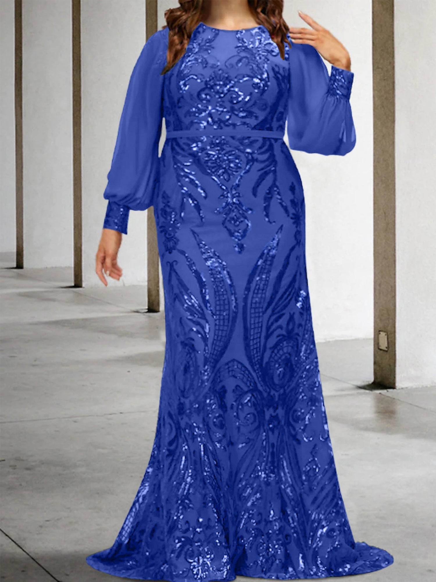 Sheath/Column Mother of the Bride Dresses with Sequins - Mondressy