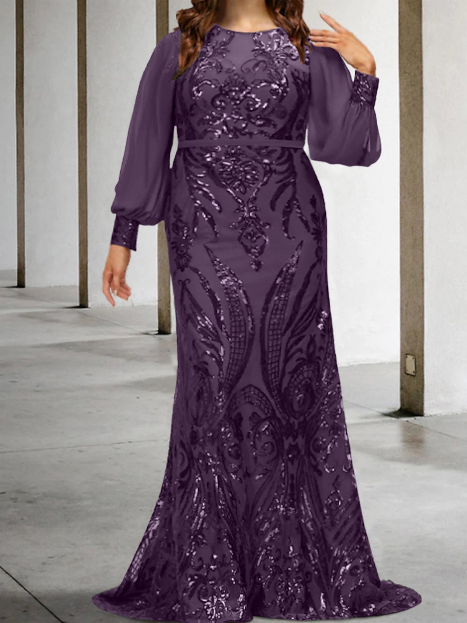 Sheath/Column Mother of the Bride Dresses with Sequins - Mondressy