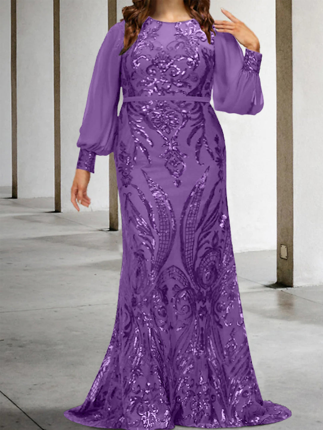 mother of the bride sequin dresses with sleeves Ever-Pretty Glamorous Double V Neck Ruffle Sleeve Maxi Formal Evening Dress Available in various sizes and colors to suit your preferences Dusty Rose Mother Of Bride