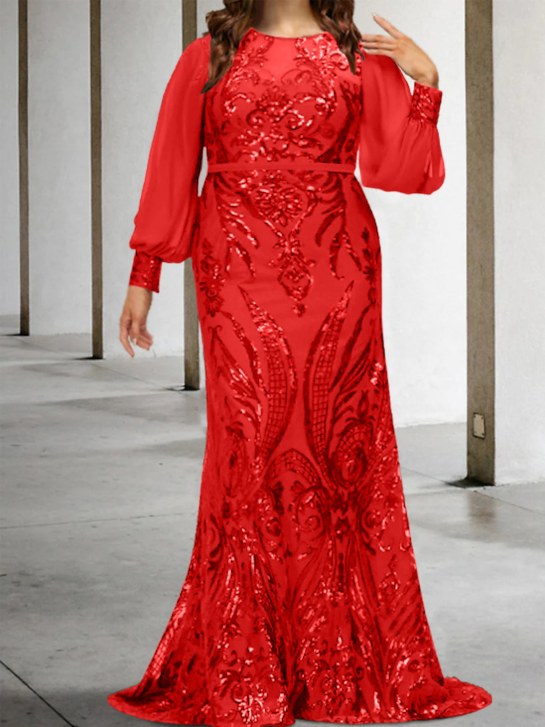 Sheath/Column Mother of the Bride Dresses with Sequins - Mondressy Sheath/Column Mother of the Bride Dresses with Sequins - Mondressy