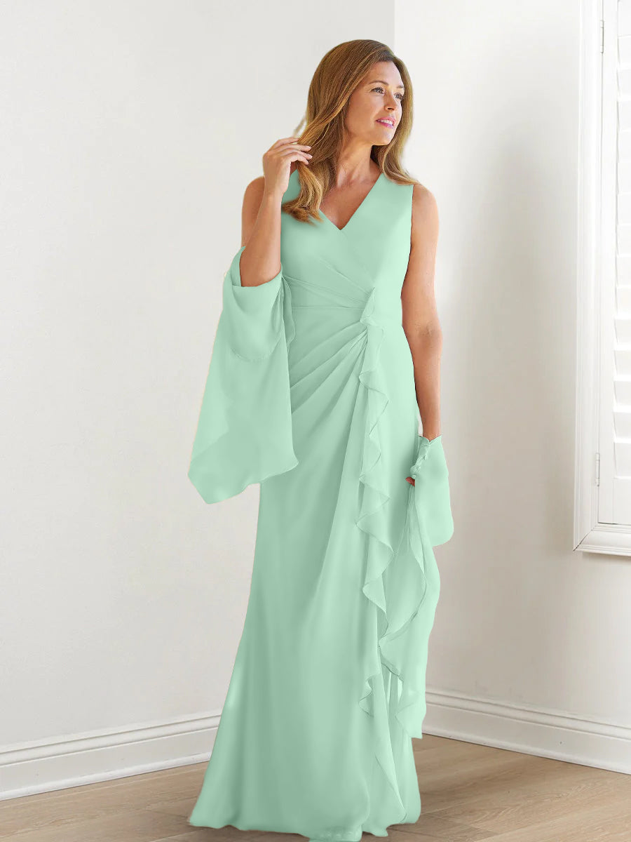 mint green mother of the groom dresses Wedtrend Women Sparkly Green Mother of the Bride Dress with Appliques V Neck Pleated Sequin Wedding Party Dress, Green / US16