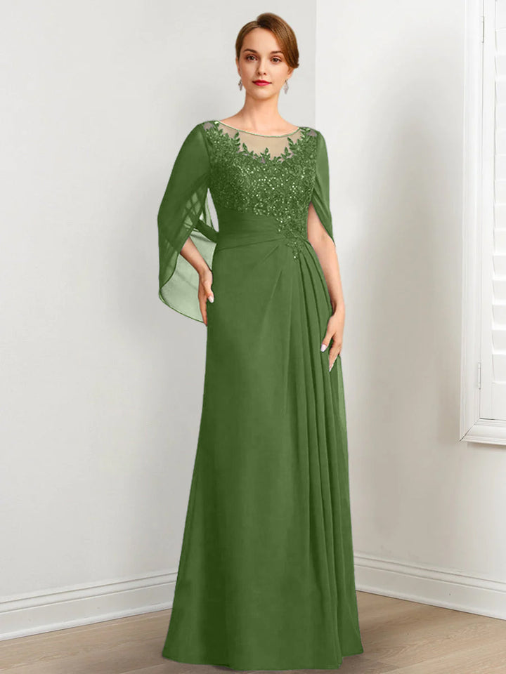 A-Line/Princess Mother of the Bride Dresses with Applique & Sequins
