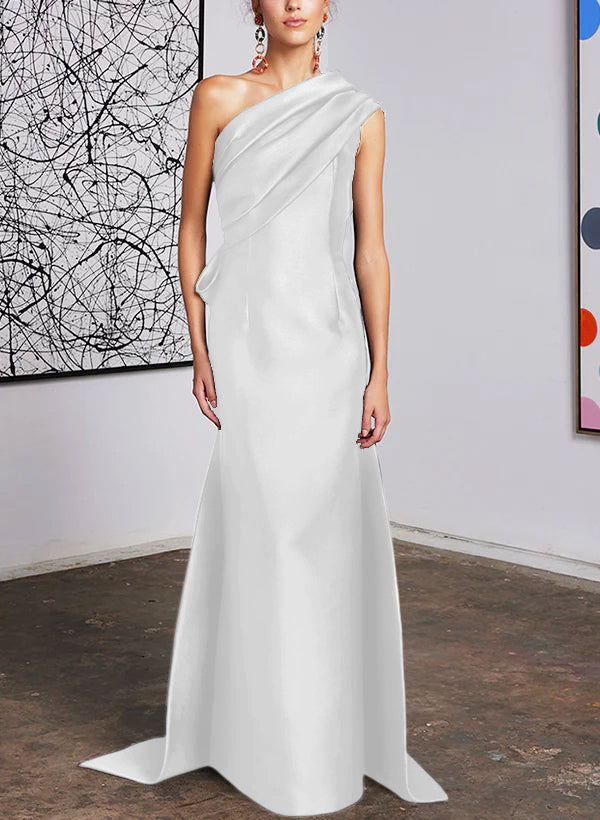 Sheath/Column One-Shoulder Mother of the Bride Dresses - Mondressy