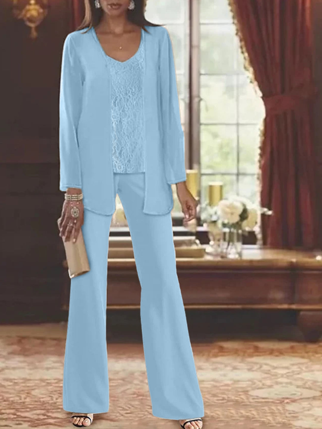 floral chiffon mother of the bride dress pant suits Floral Chiffon Mother of the Bride Dress Pant Suits
