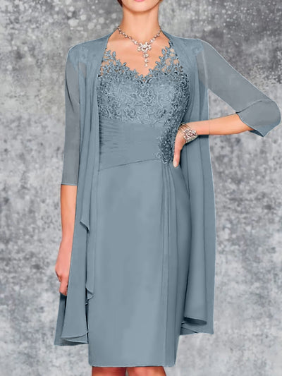 Best Steel Blue Mother Of The Bride Dresses 