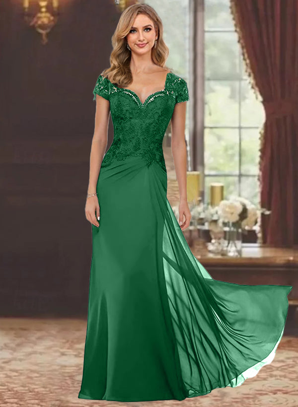 Custom Size Prom Dress SMALAKAM - Teal Lace Applique Floor-Length Formal Gown With Half Sleeves, Size 14 Mother Of The Bride Dress Custom Size Prom Dress SMALAKAM - Teal Lace Applique Floor-Length Formal Gown With Half Sleeves, Size 14 Mother Of The Bride Dress