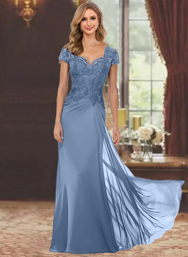 Best Steel Blue Mother of the Bride Dresses | Mondressy Best Steel Blue Mother of the Bride Dresses | Mondressy