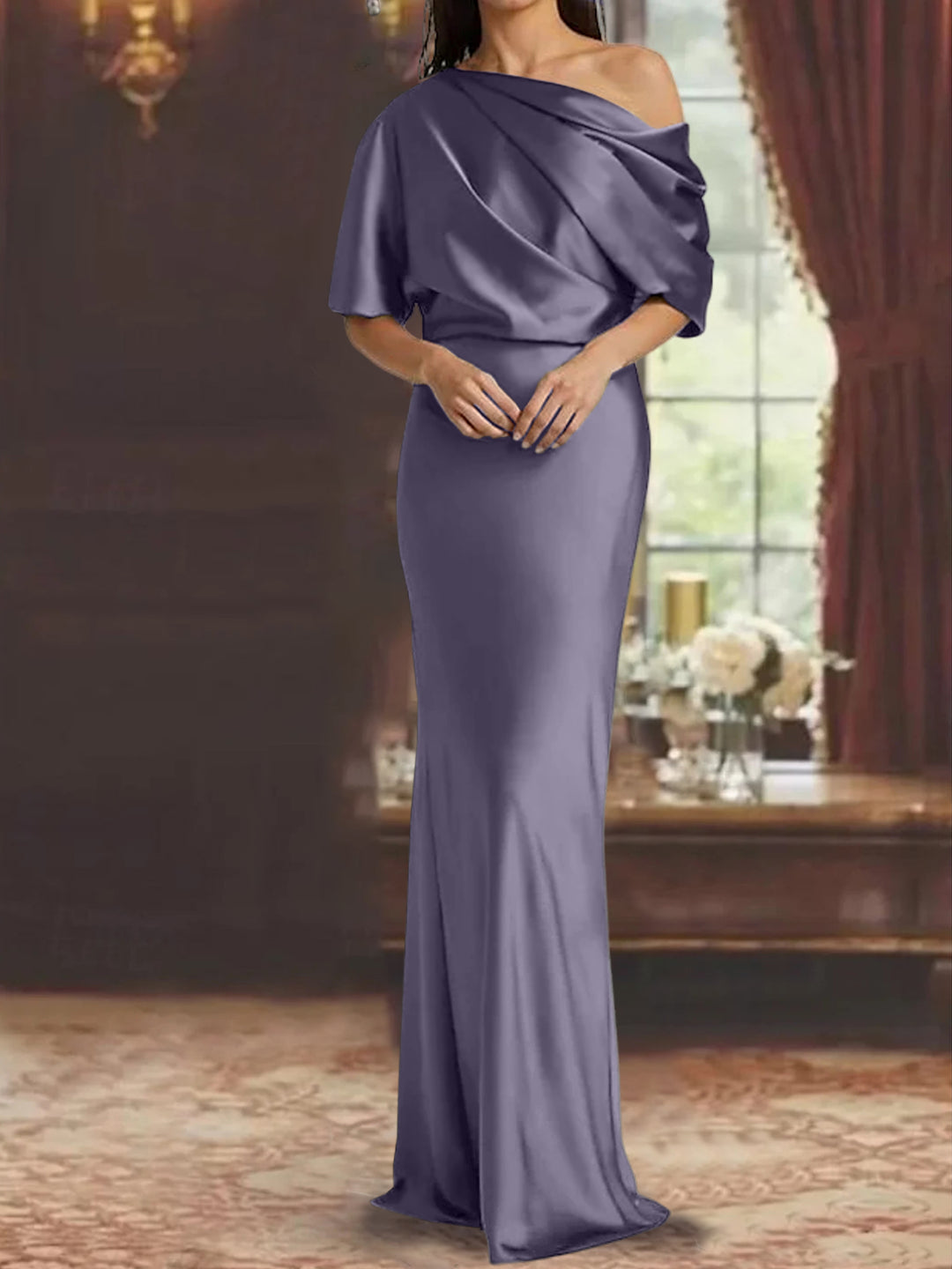 Sheath/Column One-Shoulder Mother of the Bride Dresses