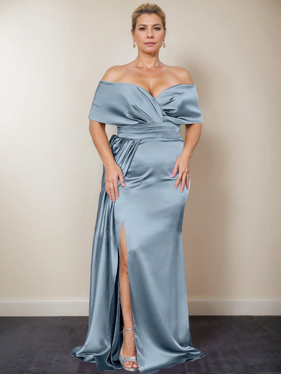 Stunning Dusty Blue Mother of the Bride Dresses | Mondressy - 14 Stunning Dusty Blue Mother of the Bride Dresses | Mondressy - 14