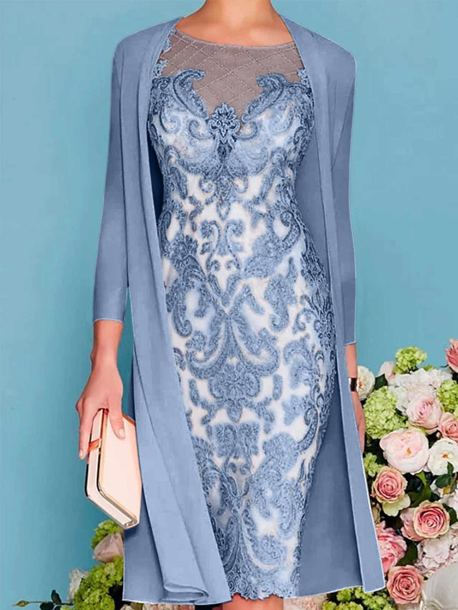 Best Steel Blue Mother of the Bride Dresses | Mondressy Best Steel Blue Mother of the Bride Dresses | Mondressy