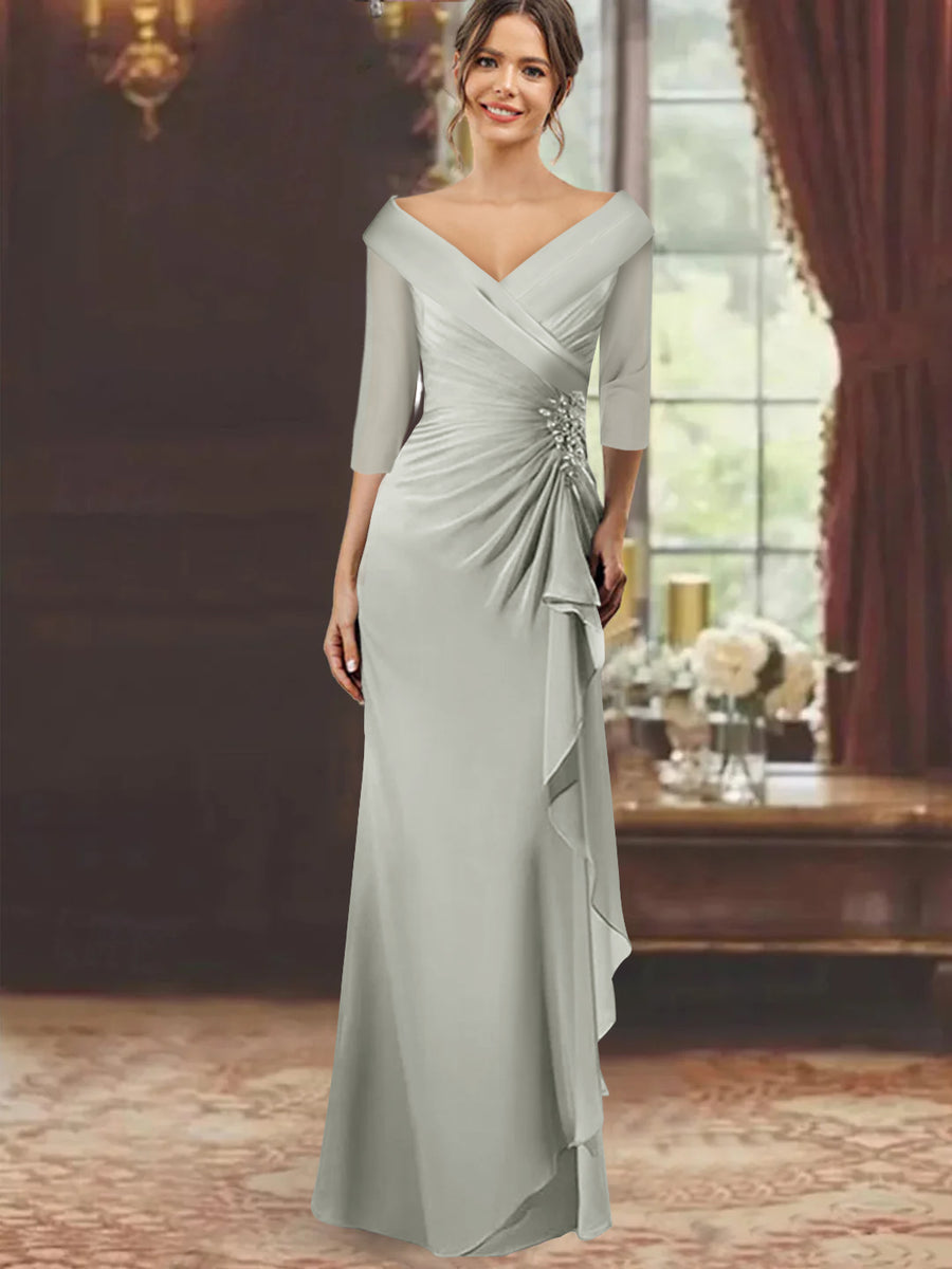 Silver Mother of the Bride & Groom Dresses | Mondressy Silver Mother of the Bride & Groom Dresses | Mondressy