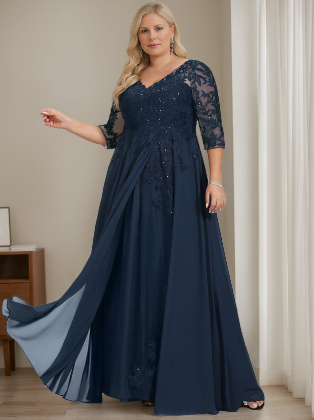 Plus Size Mother of the Bride Groom Dresses Mondressy